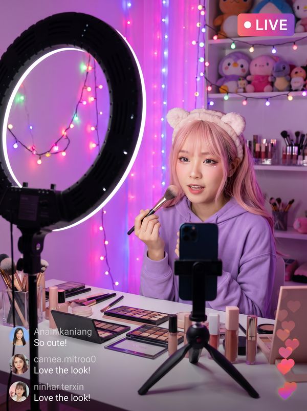 每日看料视频-美妆直播教学